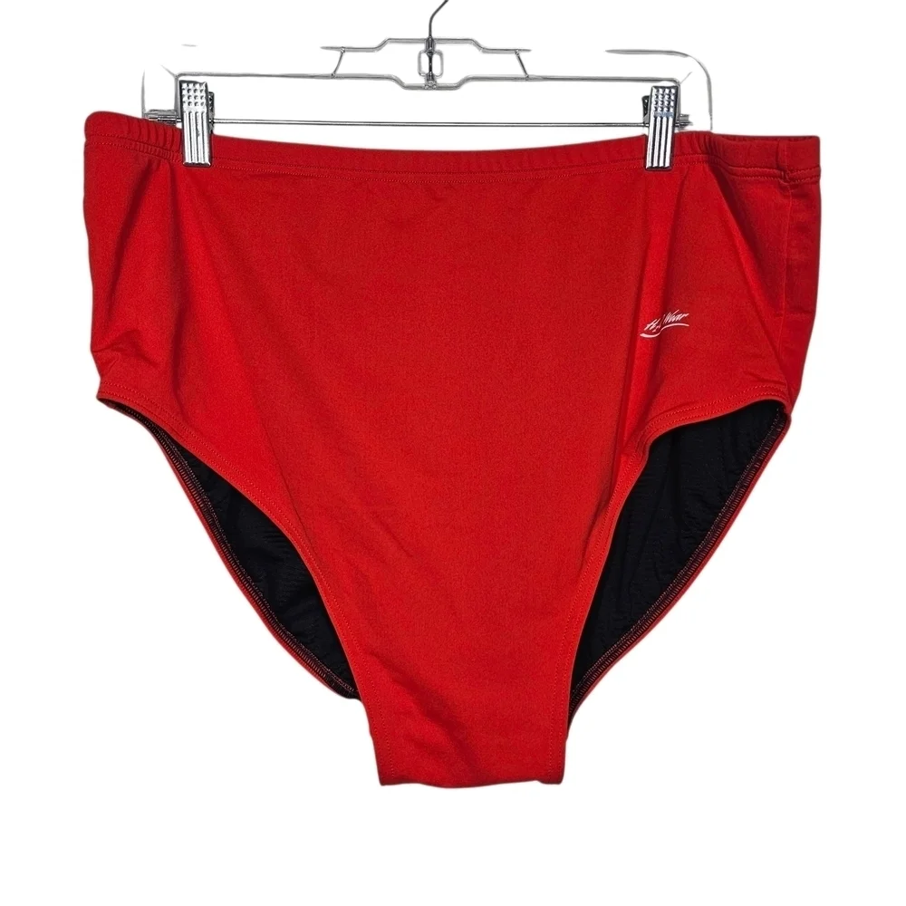 Red and Black Performance Swimwear